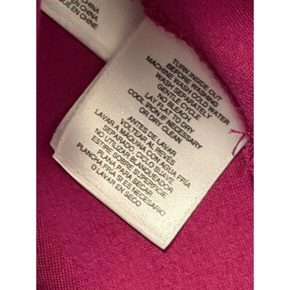 Anne Klein Womens Top Sz Large Viscose Blend Fuchsia blouse - Picture 5 of 12